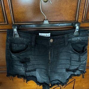 Black high waisted shorts